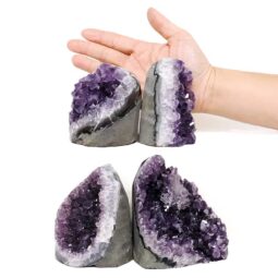 2.39kg Amethyst Polished Crystal Geode Specimen Set 4 Pieces DN1967 5 Amethyst Polished Crystal Geode Specimen Set 4 Pieces DN1967 | Crystal Factory