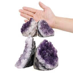 2.18kg Amethyst Polished Crystal Geode Specimen Set 4 Pieces DN1971 5 Amethyst Polished Crystal Geode Specimen Set 4 Pieces DN1971 | Crystal Factory