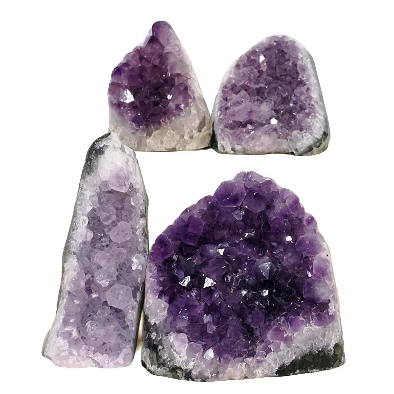 2.18kg Amethyst Polished Crystal Geode Specimen Set 4 Pieces DN1971 3 Amethyst Polished Crystal Geode Specimen Set 4 Pieces DN1971 | Crystal Factory