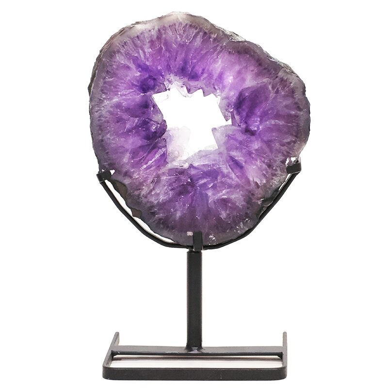 4.3kg Natural Amethyst Ring Slice on Stand DS2756 3 Amethyst-Ring-Slice-DS2756 | Crystal Factory