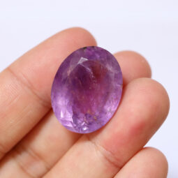 Amethyst Faceted Oval Stone DV189 | Crystal Factory
