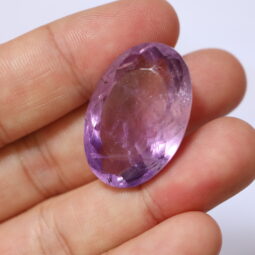 Amethyst Faceted Oval Stone DV190 | Crystal Factory