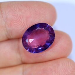 Amethyst Faceted Oval Stone DV191 | Crystal Factory