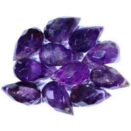 Amethyst Faceted Stones Parcel – 11 pieces DV174 | Crystal Factory
