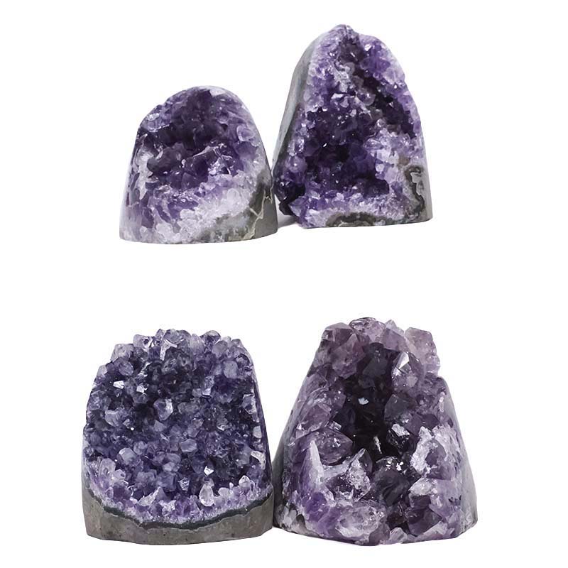 1.93kg Amethyst Polished Crystal Geode Specimen Set 4 Pieces DK1065 3 Amethyst Polished Crystal Geode Specimen Set 4 Pieces DK1065 | Crystal Factory