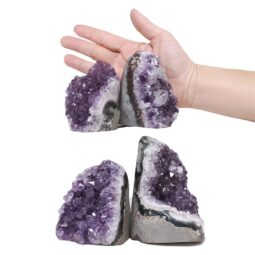 1.93kg Amethyst Polished Crystal Geode Specimen Set 4 Pieces DK1067 5 Amethyst Polished Crystal Geode Specimen Set 4 Pieces DK1067 | Crystal Factory