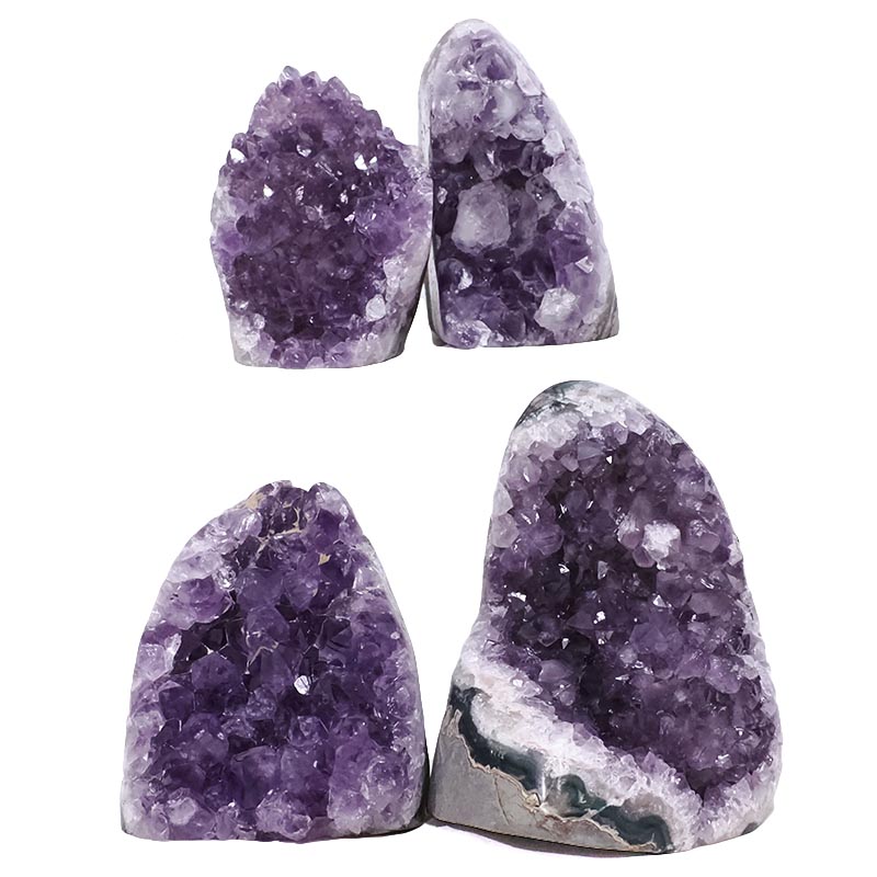 1.93kg Amethyst Polished Crystal Geode Specimen Set 4 Pieces DK1067 3 Amethyst Polished Crystal Geode Specimen Set 4 Pieces DK1067 | Crystal Factory