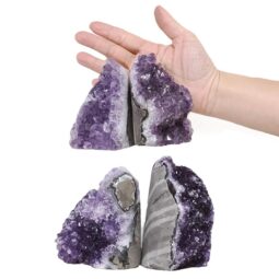 1.90kg Amethyst Polished Crystal Geode Specimen Set 4 Pieces DK1068 5 Amethyst Polished Crystal Geode Specimen Set 4 Pieces DK1068 | Crystal Factory