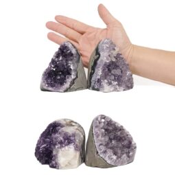 2.11kg Amethyst Polished Crystal Geode Specimen Set 4 Pieces DN1997 5 Amethyst Polished Crystal Geode Specimen Set 4 Pieces DN1997 | Crystal Factory