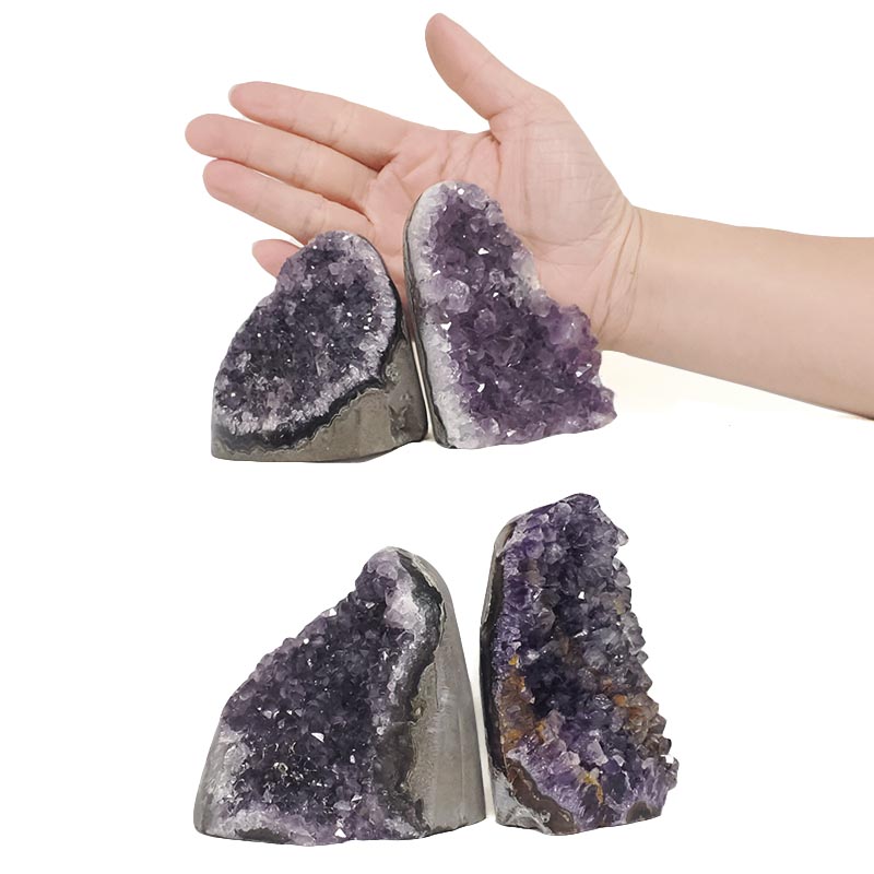 1.75kg Amethyst Polished Crystal Geode Specimen Set 4 Pieces DN1999 4 Amethyst Polished Crystal Geode Specimen Set 4 Pieces DN1999 | Crystal Factory