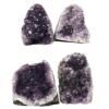 Amethyst Polished Crystal Geode Specimen Set 4 Pieces DN2001 | Crystal Factory