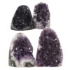 2.0kg Amethyst Polished Crystal Geode Specimen Set 4 Pieces DN2002 1 Amethyst Polished Crystal Geode Specimen Set 4 Pieces DN2002 | Crystal Factory