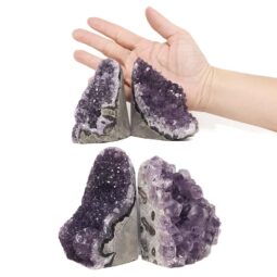 2.02kg Amethyst Polished Crystal Geode Specimen Set 4 Pieces DN2005 5 Amethyst Polished Crystal Geode Specimen Set 4 Pieces DN2005 | Crystal Factory