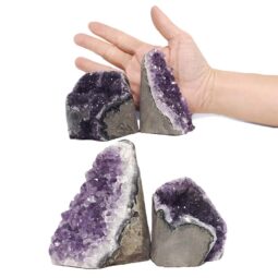 2.0kg Amethyst Polished Crystal Geode Specimen Set 4 Pieces DN2006 5 Amethyst Polished Crystal Geode Specimen Set 4 Pieces DN2006 | Crystal Factory