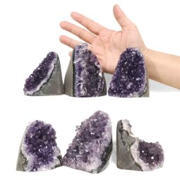 2.32kg Amethyst Polished Crystal Geode Specimen Set 6 Pieces S1485 5 Amethyst Polished Crystal Geode Specimen Set 6 Pieces S1485 | Crystal Factory