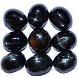 Black Diopside Crystal Stones Parcel 9 pieces DV201 | Crystal Factory