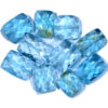 Blue Topaz Faceted Beads Parcel - 10 Pieces DV179 | Crystal Factory