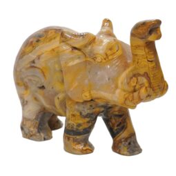 Crazy Lace Agate Elephant DS2822 | Crystal Factory