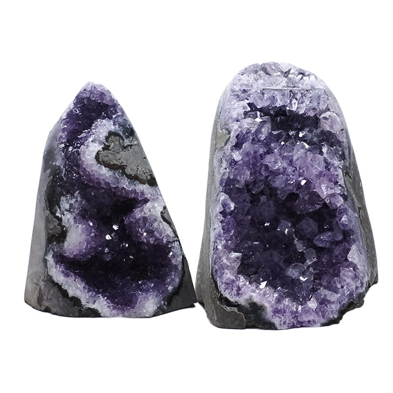 1.5kg Amethyst Crystal Geode Specimen Set 2 Pieces DV231 3 Amethyst Crystal Geode Specimen Set 2 Pieces DV231 | Crystal Factory