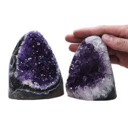 1.6kg Amethyst Crystal Geode Specimen Set 2 Pieces DV232 5 Amethyst Crystal Geode Specimen Set 2 Pieces DV232 | Crystal Factory