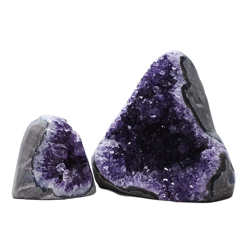 1.9kg Amethyst Crystal Geode Specimen Set 2 Pieces DV233 3 Amethyst Crystal Geode Specimen Set 2 Pieces DV233 | Crystal Factory