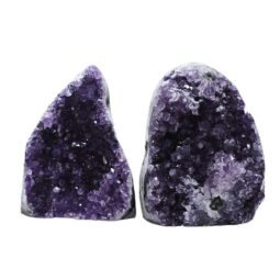 Amethyst Crystal Geode Specimen Set 2 Pieces DV234 | Crystal Factory