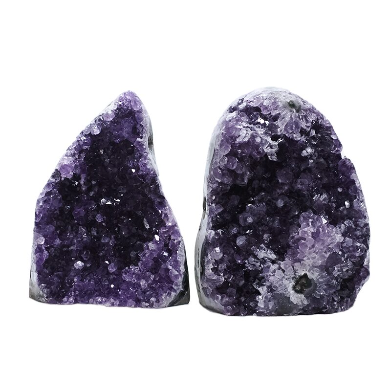1.8kg Amethyst Crystal Geode Specimen Set 2 Pieces DV234 3 Amethyst Crystal Geode Specimen Set 2 Pieces DV234 | Crystal Factory