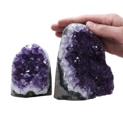 Amethyst Crystal Geode Specimen Set 2 Pieces DV236 | Crystal Factory