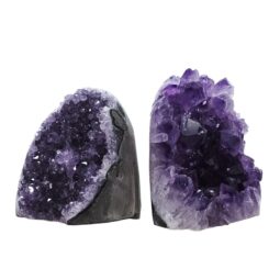 Amethyst Crystal Geode Specimen Set 2 Pieces DV237 | Crystal Factory