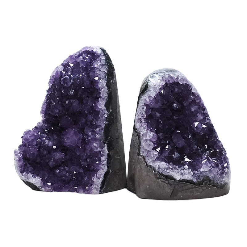1.5kg Amethyst Crystal Geode Specimen Set 2 Pieces DV239 3 Amethyst Crystal Geode Specimen Set 2 Pieces DV239 | Crystal Factory