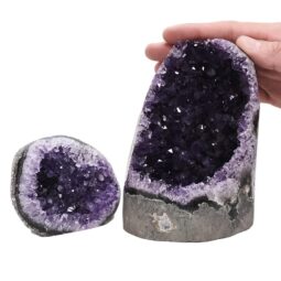 1.6kg Amethyst Crystal Geode Specimen Set 2 Pieces DV241 5 Amethyst Crystal Geode Specimen Set 2 Pieces DV241 | Crystal Factory