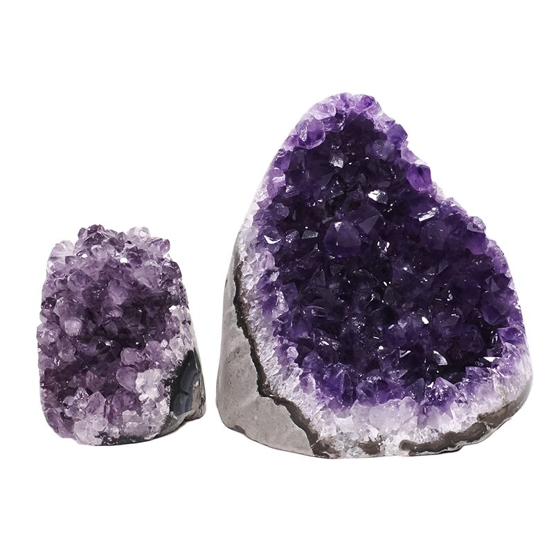 1.3kg Amethyst Crystal Geode Specimen Set 2 Pieces DV242 3 Amethyst Crystal Geode Specimen Set 2 Pieces DV242 | Crystal Factory