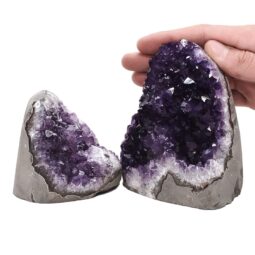 1.4kg Amethyst Crystal Geode Specimen Set 2 Pieces DV243 5 Amethyst Crystal Geode Specimen Set 2 Pieces DV243 | Crystal Factory