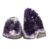 Amethyst Crystal Geode Specimen Set 2 Pieces DV243 | Crystal Factory