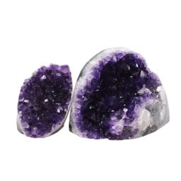 Amethyst Crystal Geode Specimen Set 2 Pieces DV244 | Crystal Factory