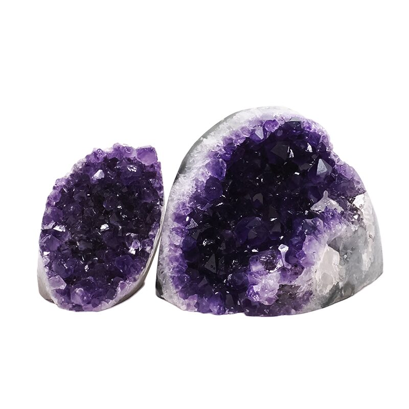 1.3kg Amethyst Crystal Geode Specimen Set 2 Pieces DV244 3 Amethyst Crystal Geode Specimen Set 2 Pieces DV244 | Crystal Factory