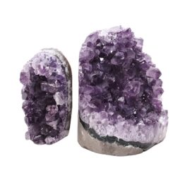 Amethyst Crystal Geode Specimen Set 2 Pieces DV245 | Crystal Factory