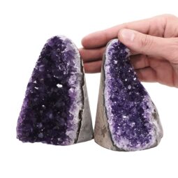 1.3kg Amethyst Crystal Geode Specimen Set 2 Pieces DV249 5 Amethyst Crystal Geode Specimen Set 2 Pieces DV249 | Crystal Factory