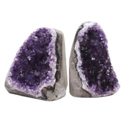 Amethyst Crystal Geode Specimen Set 2 Pieces DV250 | Crystal Factory