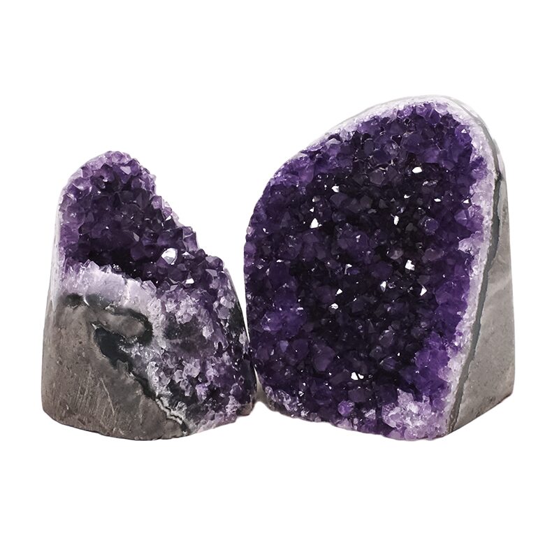 1.3kg Amethyst Crystal Geode Specimen Set 2 Pieces DV251 3 Amethyst Crystal Geode Specimen Set 2 Pieces DV251 | Crystal Factory