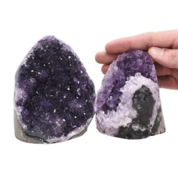 1.4kg Amethyst Crystal Geode Specimen Set 2 Pieces DV254 5 Amethyst Crystal Geode Specimen Set 2 Pieces DV254 | Crystal Factory