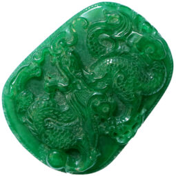 Green Quartz Dragon Pendant Stone DV186 | Crystal Factory