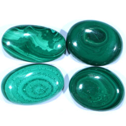 Malachite Cabochon Stones Parcel 4 Pieces DV177 | Crystal Factory