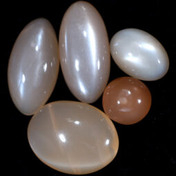 Moonstone Cabochon Stones Parcel 5 Pieces DV176 | Crystal Factory