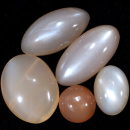 Moonstone Cabochon Stones Parcel 5 Pieces DV176 | Crystal Factory