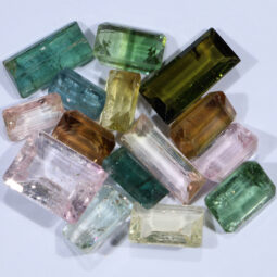 Natural Tourmaline Rectangle Faceted Crystal Stones Parcel 15 pieces DV219 8 Natural Tourmaline Rectangle Faceted Crystal Stones Parcel 15 pieces DV219 | Crystal Factory