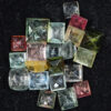 Natural Tourmaline Square Faceted Crystal Stones Parcel 20 pieces DV215 | Crystal Factory