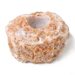 Orchid Calcite Tealight Candle Holder | Crystal Factory
