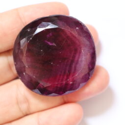 Purple Fluorite Faceted Stone DV185 | Crystal Factory