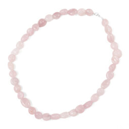 Rose Quartz Beads Necklace | Crystal Factory